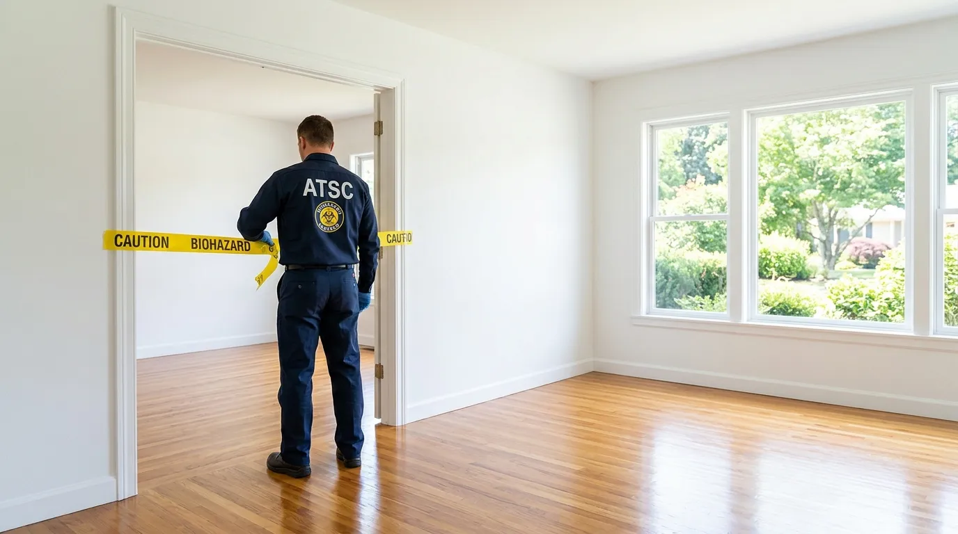 Certified biohazard cleanup crew performing Trauma Scene Cleanup in Kiryas Joel